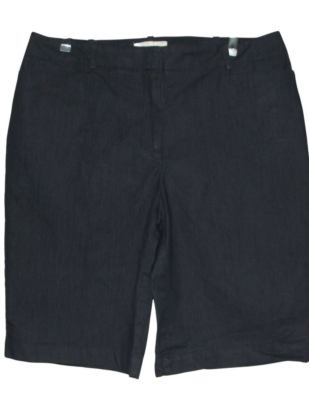 Talbots Bermuda Shorts Womens Size 12(10.5"inseam)Blue Denim jean Cotton Stretch